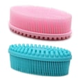 thumbnail image 2 of Silicone Body Scrubber Exfoliating Bath Body Brush for Shower, 2 of 7