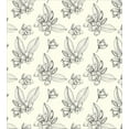 thumbnail image 3 of Ambesonne Floral Duvet Cover Sets, Vintage Romantic Orchids, 2-King, Cream Charcoal Grey, 3 of 7