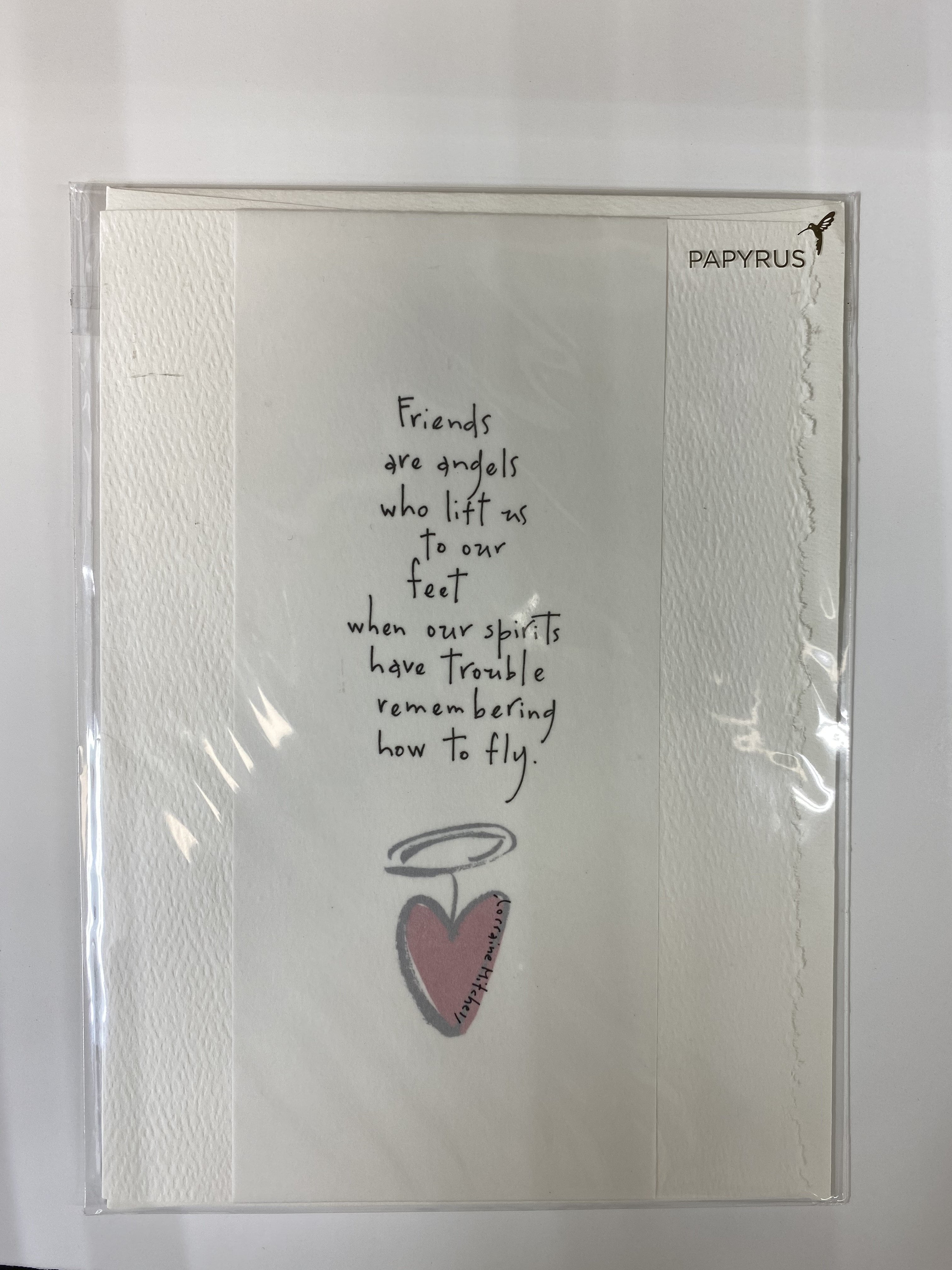 Papyrus Religious Friendship Card (Friends Are Angels)