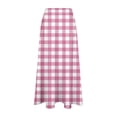 thumbnail image 7 of Levmjia Women's Midi Skirt Fashion Casual Polyester Flowy Skirt Zipper Floral Printed A-Line Skirt Flowing Vacation Daily Wear Summer, 7 of 7