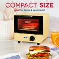 thumbnail image 4 of DASH Mini Toaster Oven Cooker for Bread, Bagels, Cookies, Pizza, Paninis &amp; More with Baking Tray, Rack, Auto Shut Off Feature - Yellow, 4 of 4