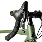 Ozark Trail 700C G.1 Explorer Drop Bar Gravel Bike, Small Frame, Fits Riders 51 - 55, Green, Adult, Unisex