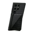 thumbnail image 5 of Allytech Slim Case Compatible with Samsung Galaxy S24 Ultra, Crocodile Print PU Leather Magnetic Hidden Card Holder Kickstand Shockproof Full Body Protective Wallet Case for Women Men, Black, 5 of 7