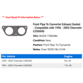 thumbnail image 2 of Front Line To Converter Exhaust Gasket - Compatible with 1996 - 2002 Chevy C3500HD 1997 1998 1999 2000 2001, 2 of 2