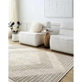 thumbnail image 4 of Hauteloom Briana Living Room, Bedroom Machine Washable Area Rug - Contemporary - Beige, Light Brown - 2' x 2'10", 4 of 6