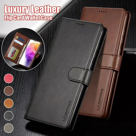 LC.imeeke Flip Card Slot Leather Wallet Case for Samsung Galaxy A56 A36 A26 A16 A06 A55 A54 A53 A52 A51 A50 A35 A34 A33 A32 A31 A25 A24 A23 A22 A21s A15 A14 A13 A12 Phone Cover