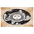 thumbnail image 4 of Mystic Ceramic Toothbrush Holder, Sun Face in a Circle Motif Esoteric Inner Power of the Cosmos Theme, Decorative Versatile Countertop for Bathroom, 4.5" X 2.7", Black White Cream, by Ambesonne, 4 of 4