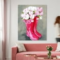 thumbnail image 3 of Wynwood Studio Floral and Botanical Wall Art Canvas Prints 'Tulips & Rainboots' Home Décor, 36" x 45", Pink, Pink, 3 of 5