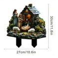 thumbnail image 3 of Nkmbld Yard Statues, Patio Statues Forest Elves and Room Stakes Acrylic Garden Grounds Pottery Plants Decorative Scene Arrangement, 3 of 8