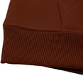 thumbnail image 5 of RUTAYY Girls 2 Piece Casual Outfit Long Sleeve Solid Color Hooded Tops Elastic Waist Wide Leg Pants Kids Daily Playwear Coffee, 5 of 8