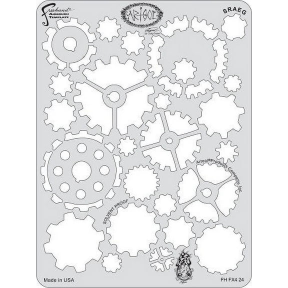 Iwata Artool Freehand Template - Kustom FX 4 Sraeg