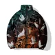 thumbnail image 3 of Parkas con estampado de pájaros personalizadas, ropa elegante con estampado de cuervos para hombre, abrigo de invierno moderno y versátil para hombre, cómodo y cálido, 3 of 5