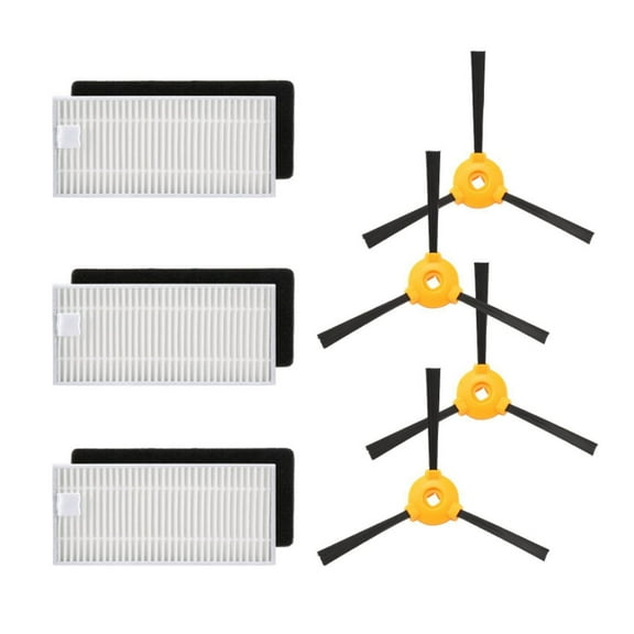 MEGICOT 7-Pack Replacement kit Compatible with Ecovacs Deebot N79 N79S Robot Vacuum Cleaner, 3 Filters & 4 Side Brushes