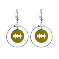 thumbnail image 1 of Los pendientes cuelgan del aro de la joyería del círculo de la gota Unbranded M, 1 of 3