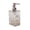 B, variant on HOARBOEG Luxury Transparent Silver Soap Dispenser Pump Bottle, Refillable Shampoo & Body Wash Dispenser, Hotel Style Empty Container for Bathroom Kitchen Travel, 6.69 inch
