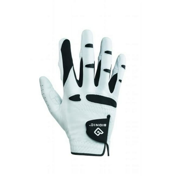 Men's StableGrip with NaturalFit Golf Glove Right White Meduim