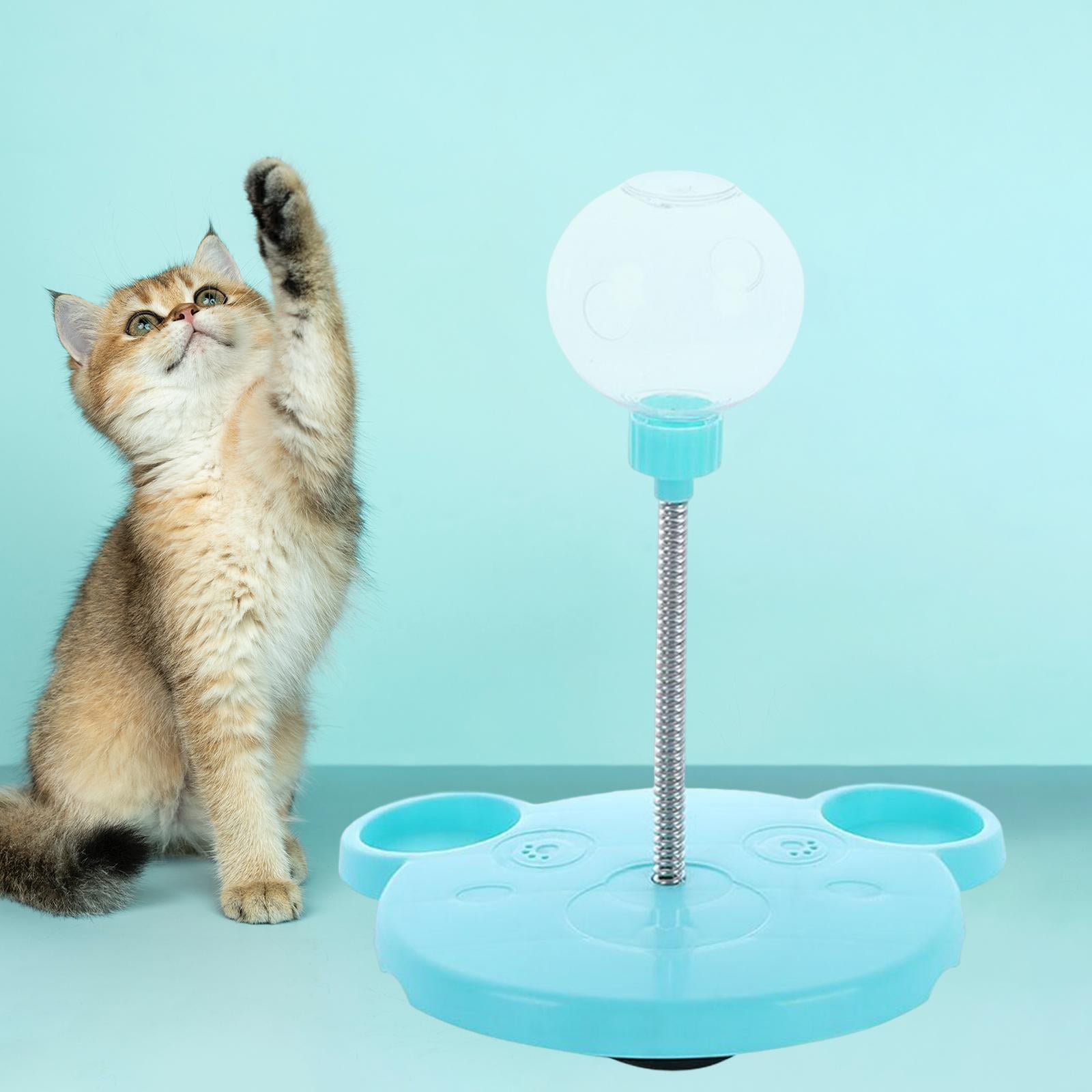 Interactive Cat Feeder Toy for Indoor Cats Slow Feeders Spring
