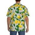 thumbnail image 3 of Kdxio Men'S Hawaiian Shirt For Men Short Sleeve Shirt Lemon1 Summer Casual Holiday Beach Button Down T-Shirts, 3 of 5