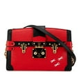thumbnail image 1 of Pre-Owned Louis Vuitton Epi Trunk Clutch Bag Shoulder M51697 Rouge Black Leather... (Good), 1 of 8