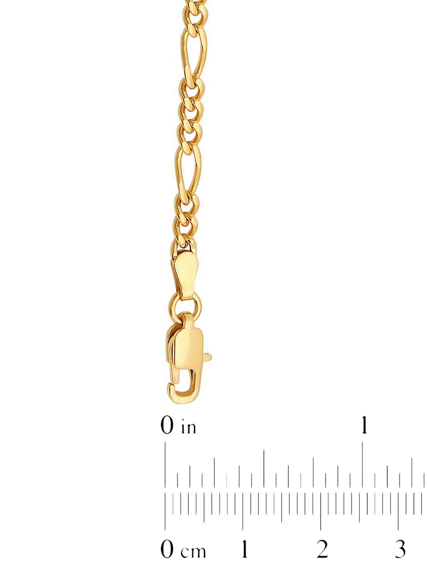 Men's Gold-Tone Stainless Steel Figaro Link 18" Chain Necklace - Brilliance Fine Jewelry