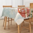 thumbnail image 3 of Duangreer Cartoon Snowman Christmas Rectangle Tablecloth, Table Cover with Waterproof Wrinkle Resistant for Party Decorations, 60 x 102 Inch, 3 of 6