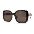 thumbnail image 2 of Womens Diva Rectangle Designer Butterfly Fashion Sunglasses Tortoise - Brown, 2 of 4