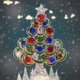 thumbnail image 5 of Broche de cristal Vintage JAMW para mujer Navidad broche de vacaciones árbol de Navidad, 5 of 5