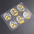 thumbnail image 1 of CIMAXIC 6Pcs Drum Set Mute Pads Silicone Yellow Dots Sound Control for Recording Sessions, 1 of 5