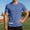 Blue, variant on Men's Cooling Ice Silk Running Shirts Quick Dry Short Sleeve Athletic Gym T-Shirts Outdoor Workout Tshirts Summer Quick Drying T-Shirt(Blue,XXL)