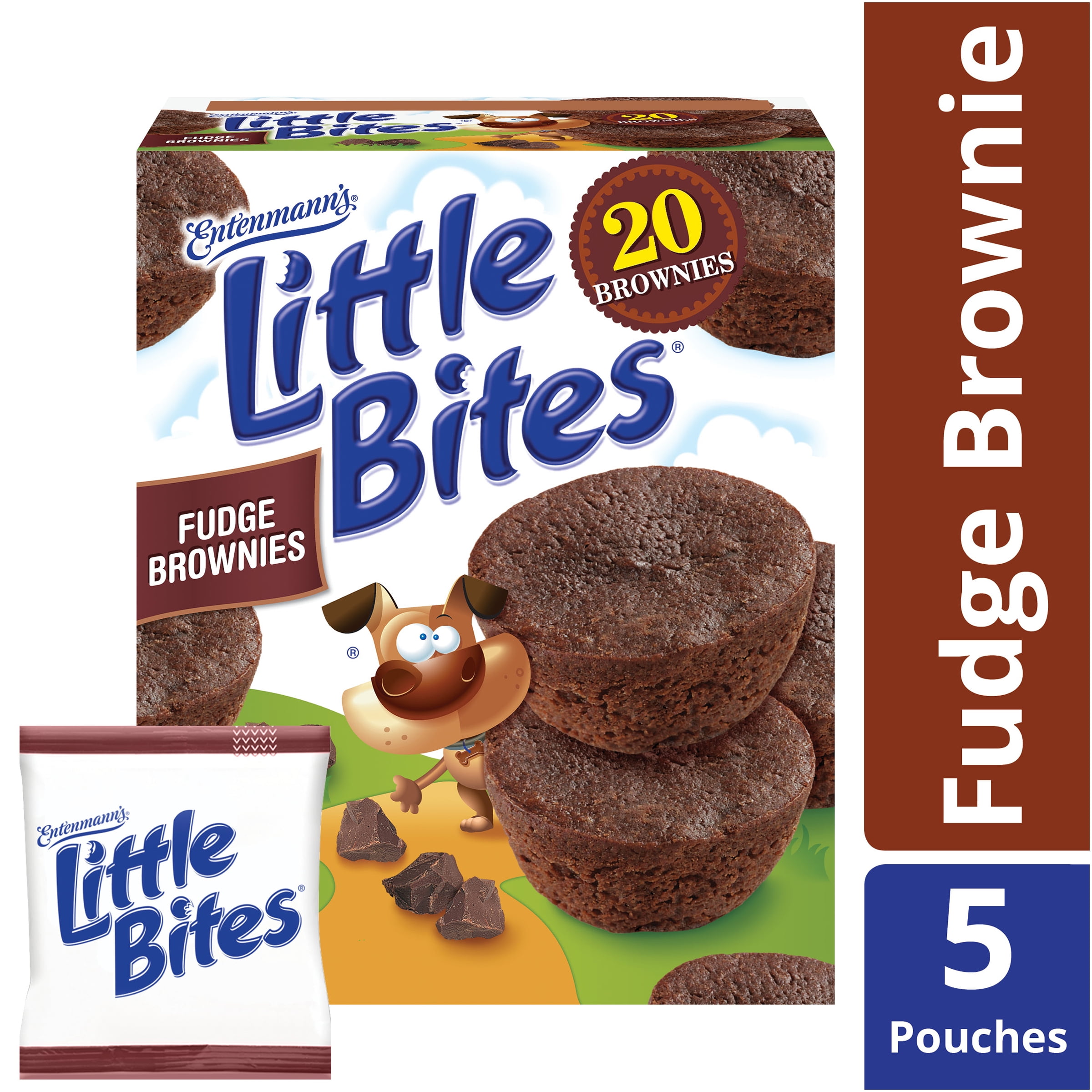 Entenmann's Little Bites Fudge Brownie Mini Muffins made with Real