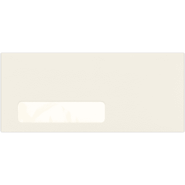 LUXPaper #10 Window Envelopes, 4 1/8 x 9 1/2, 80lb. Natural, 50 Pack