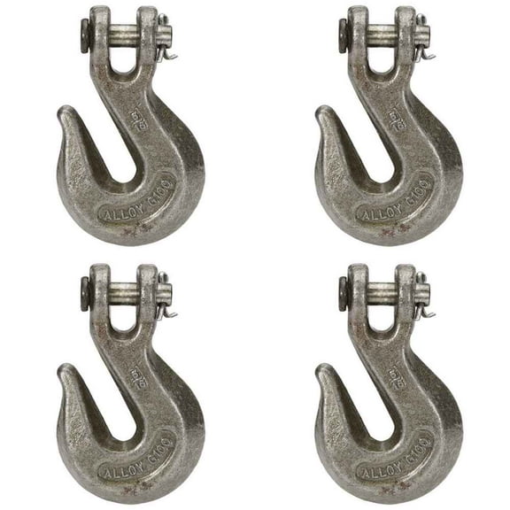 3/8" Grade 100 Clevis Grab Hook - 4 Pack
