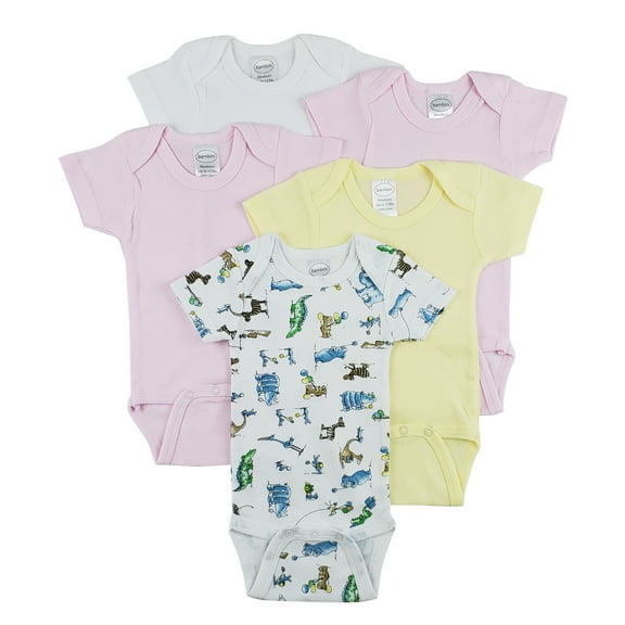 Bambini Short Sleeve One Piece 5 Pack