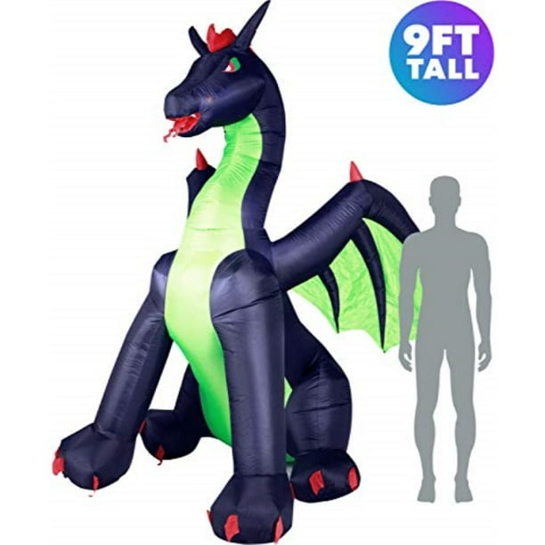 holidayana giant 9ft airblown inflatable halloween dragon inflatable