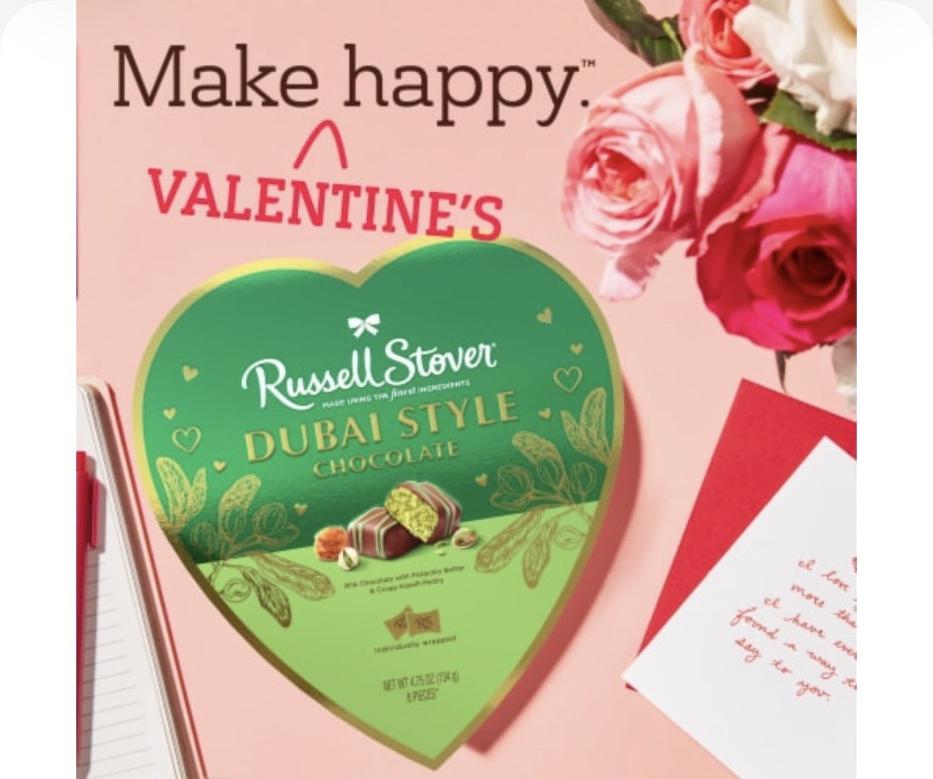 Valentine' Pistachio Heart - Candy displays for ecommerce