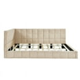 thumbnail image 5 of [Luckynote]Full Size Upholstered Daybed/Sofa Bed Frame-Beige, Velvet, 5 of 10