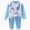 Light Blue, variant on baby 6M-12Y Infant Kids Toddler Boys Girls Sleepwear Pajamas 2pcs Set Leisure Homewear Gift,3-6 Months