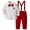 Red, variant on Bearichfupo Boy Suits Boys Wedding Outfit Dress Shirt With Bowtie/Suspender Pants For Formal Occasion,2 Piece Set,Sizes 18-24M