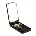 thumbnail image 1 of MesaSe LED Makeup Mirror With Full Set Brushes  Touch Screen Lighted Compact Mirror Makeup Brushes Holder Case  Travel Portable Makeup Touch-up Mirror With Face Eye Makeup Brush Kit  Gift, 1 of 7
