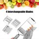 thumbnail image 3 of Cheese Grater Handheld: 4 in 1 Professional Stainless Steel Cheese Graters for, 3 of 5