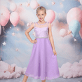 thumbnail image 2 of Sunny Fashion Girls Dress Purple Princess Party Formal Maxi Gown Pageant Wedding 14 Years, 2 of 10