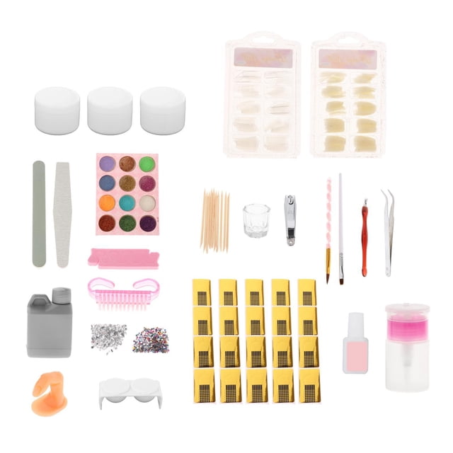 de uñas en polvo, polvo brillante, herramienta de manicura DIY, cepillos de Zulema Tenedor de uñas de arte