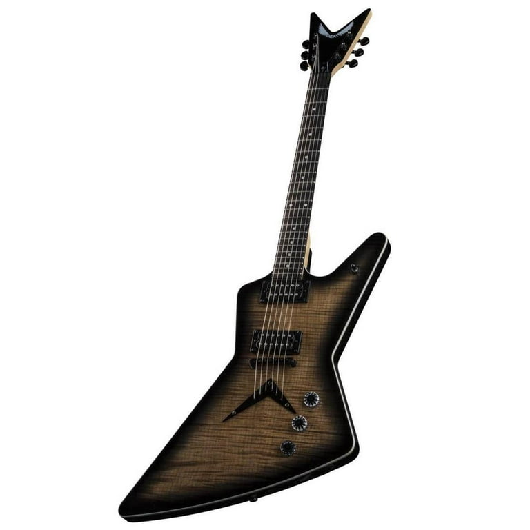 Dean ZX Flame Top Solid-Body Electric Guitar - Charcoal Dean ZX Flame Top Solid-Body Electric Guitar - Charcoal