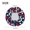 thumbnail image 6 of Kdxio Patriotic Star Print Shower Cap for Women,Elastic and Reusable,Double Waterproof Layers Bathing Hat, 6 of 9