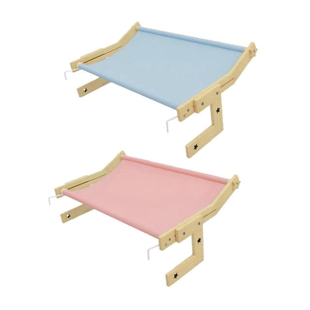 Percha extraíble para ventana de gato jinwen hamaca para cama colgante Rosado