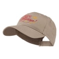 thumbnail image 2 of Christmas Happy Holidays Snow Flakes Embroidered Cap - Khaki OSFM, 2 of 5