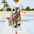 thumbnail image 3 of Queen of Spades Playing Card Long Sleeved Shirt Dress Woman clothes summer woman dress, 3 of 6