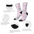 thumbnail image 3 of KLL Llama Unicorn and Rainbow Print Cool Socks Men's Women's Crew Socks Funny Crazy Novelty Stockings, 3 of 6