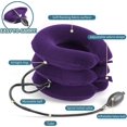 thumbnail image 4 of Lingsheng Cervical Neck Traction Device,Neck Stretchers for Neck Pain Relief, Inflatable Neck Brace & Neck Cervical Stent(Purple), 4 of 7