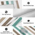 thumbnail image 6 of Brown Stripe Outdoor Rug for Patio/Deck/Porch, Non-Slip Large Area Rug 6 x 9 Ft, Ombre Geometric Teal Green Vertical Striped Indoor Outdoor Rugs Washable Area Rugs, Camping Rug Carpet Runner, 6 of 8